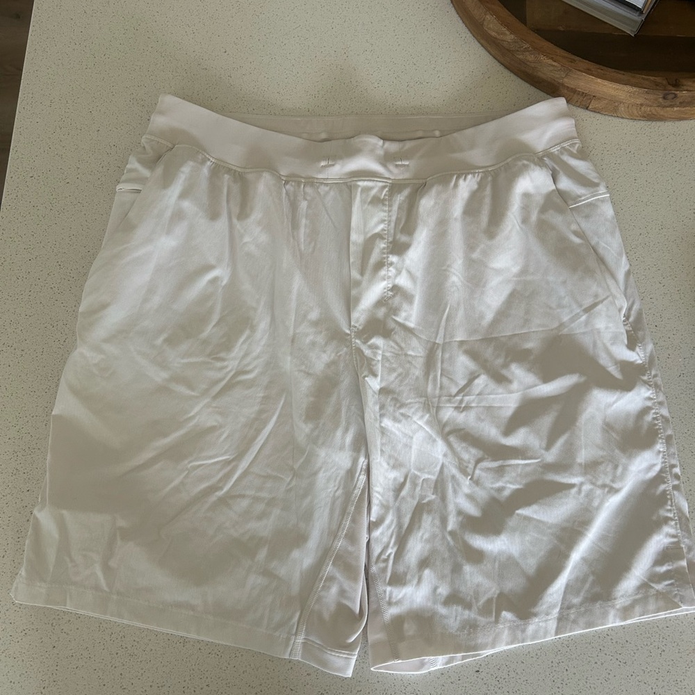 lululemon athletica Men's Cream Athletic Shorts